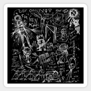 Ok Computer - Illustrated lyrics Magnet